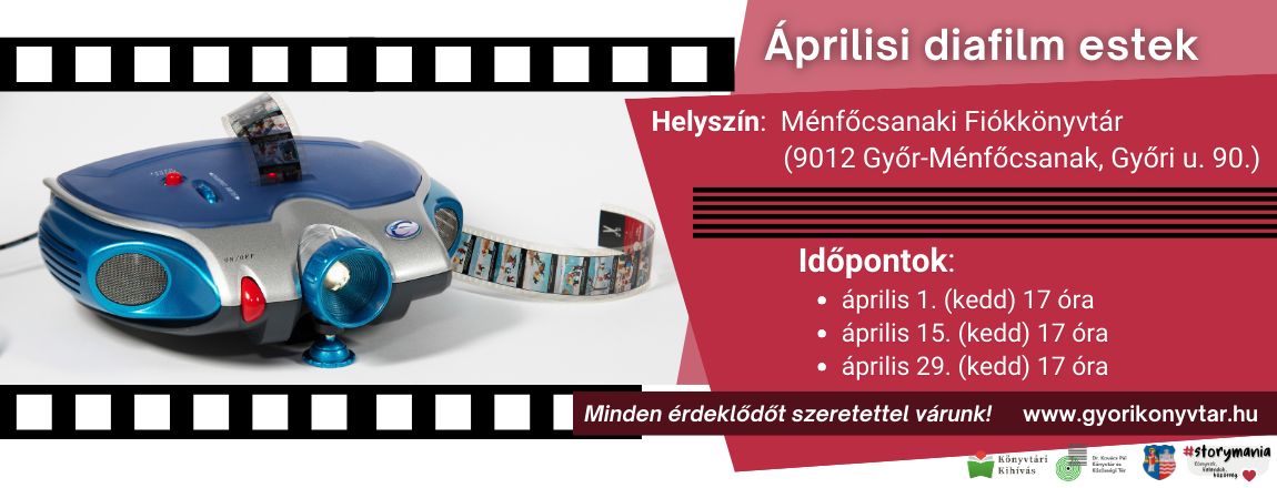 Áprilisi diafilm est a Ménfőcsanaki Fiókkönyvtárban